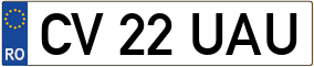 Trailer License Plate